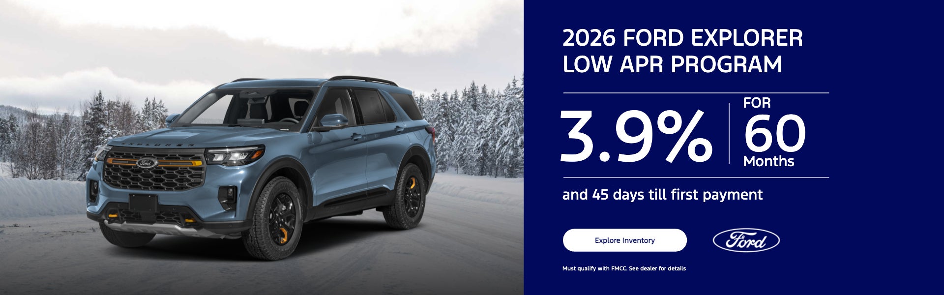 2026 Ford Explorer low apr program